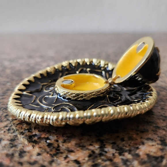 Artform Objet d'Art Enameled Jalisco Mariachi Sombrero Ensemble Trinket/Pill Box - Picture 9 of 16